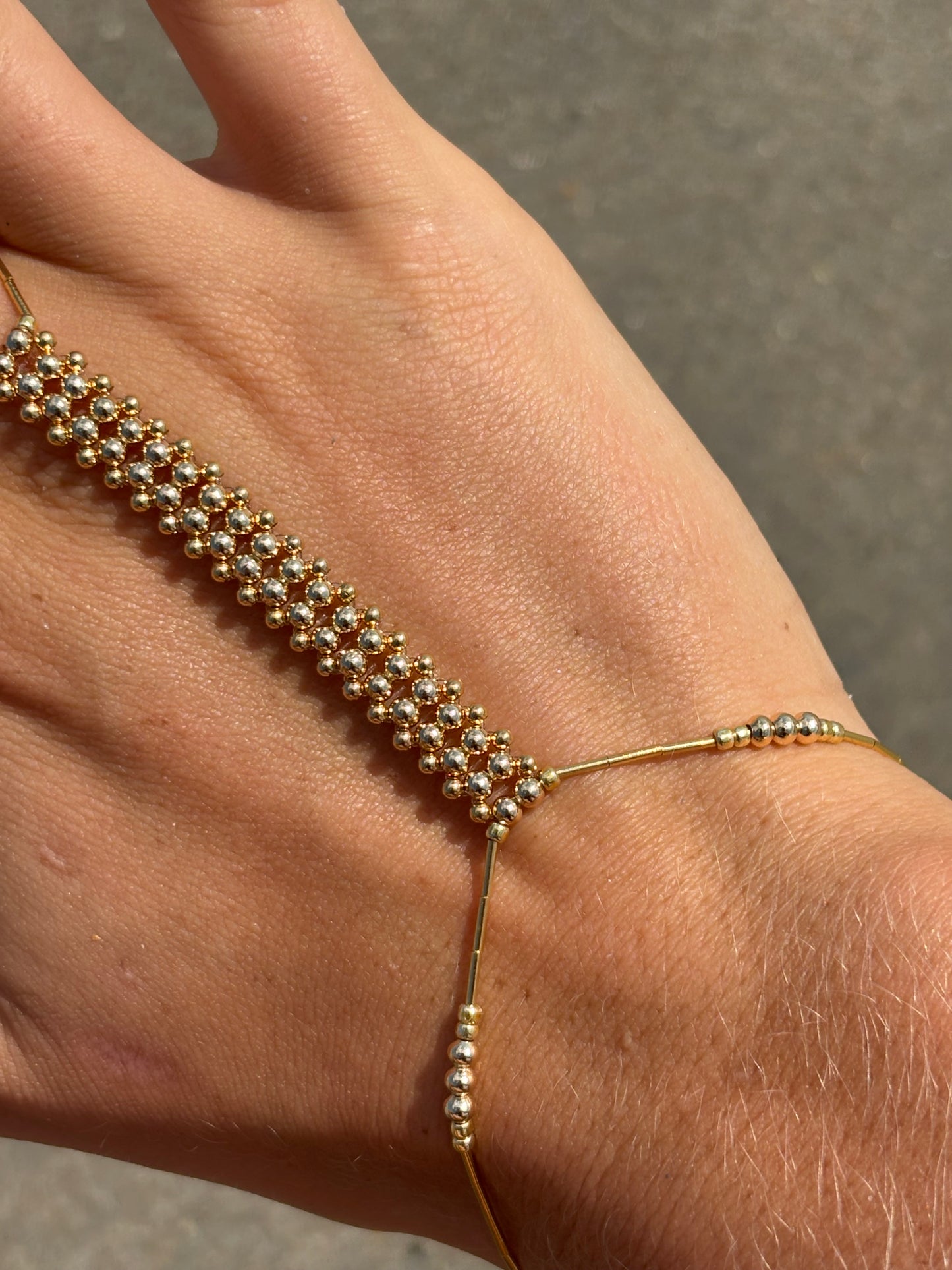 All Gold Hand Chain