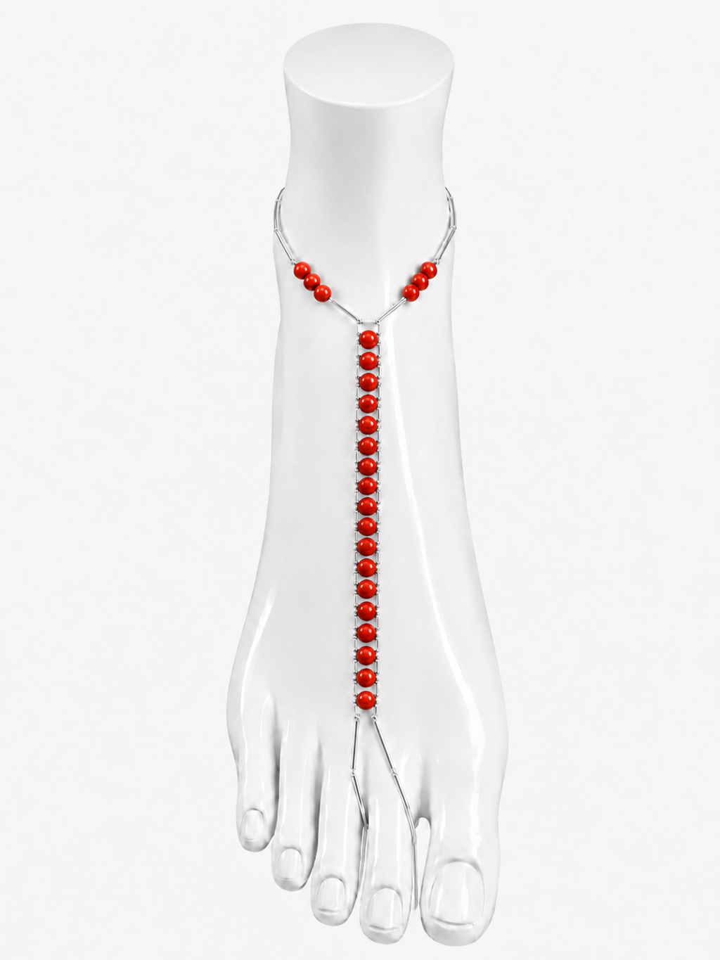 Red Jasper Ankle Chain