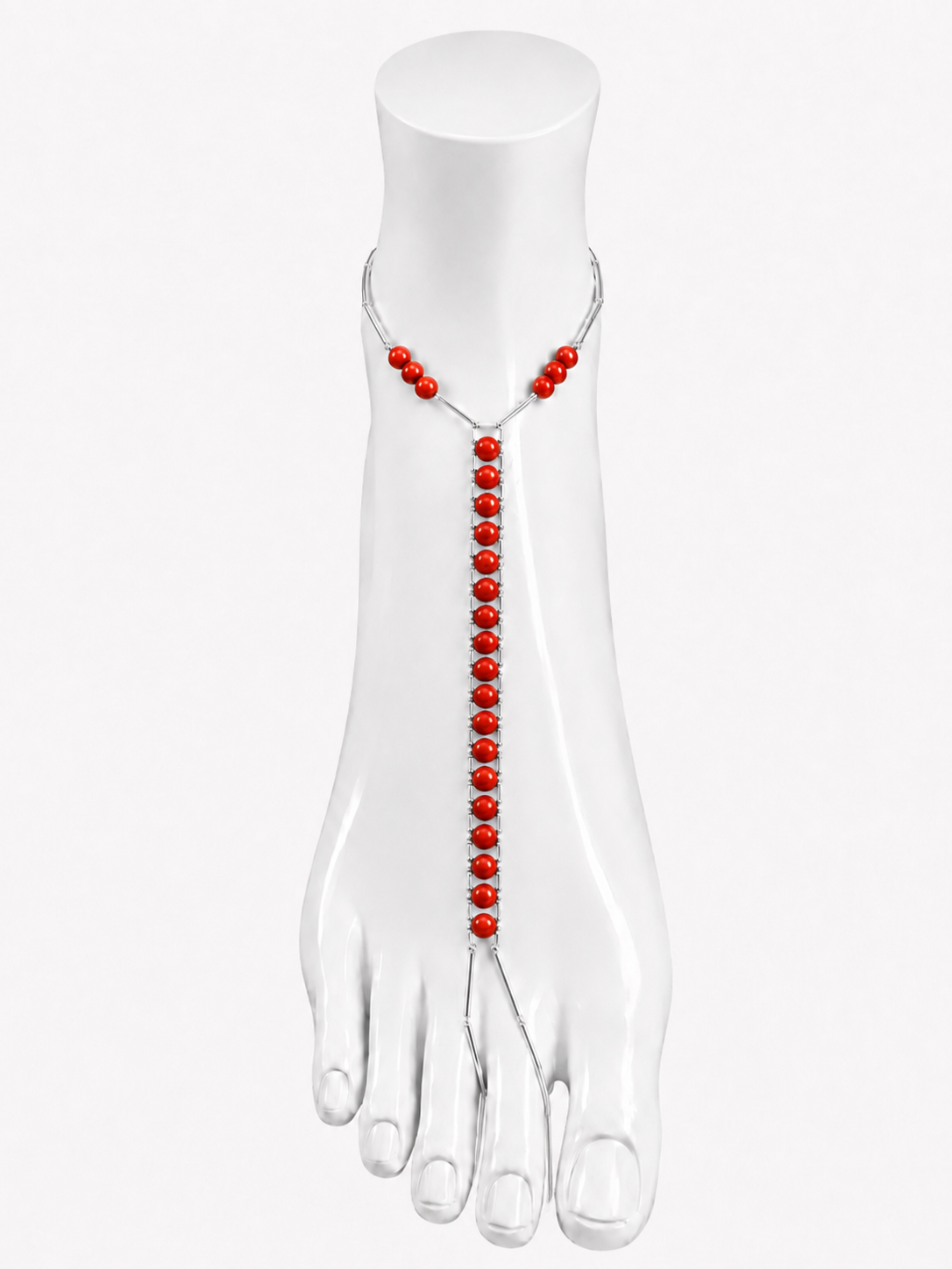 Red Jasper Ankle Chain