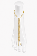 Yellow Jade Ankle Chain