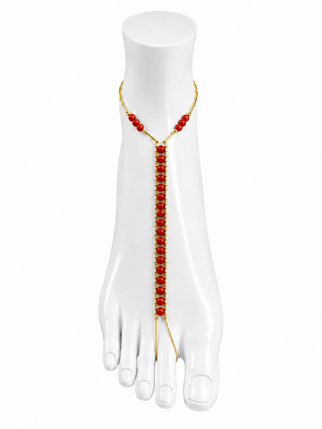 Red Jasper Ankle Chain