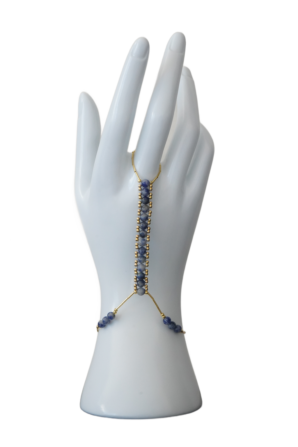 Blue Spot Jasper Hand Chain