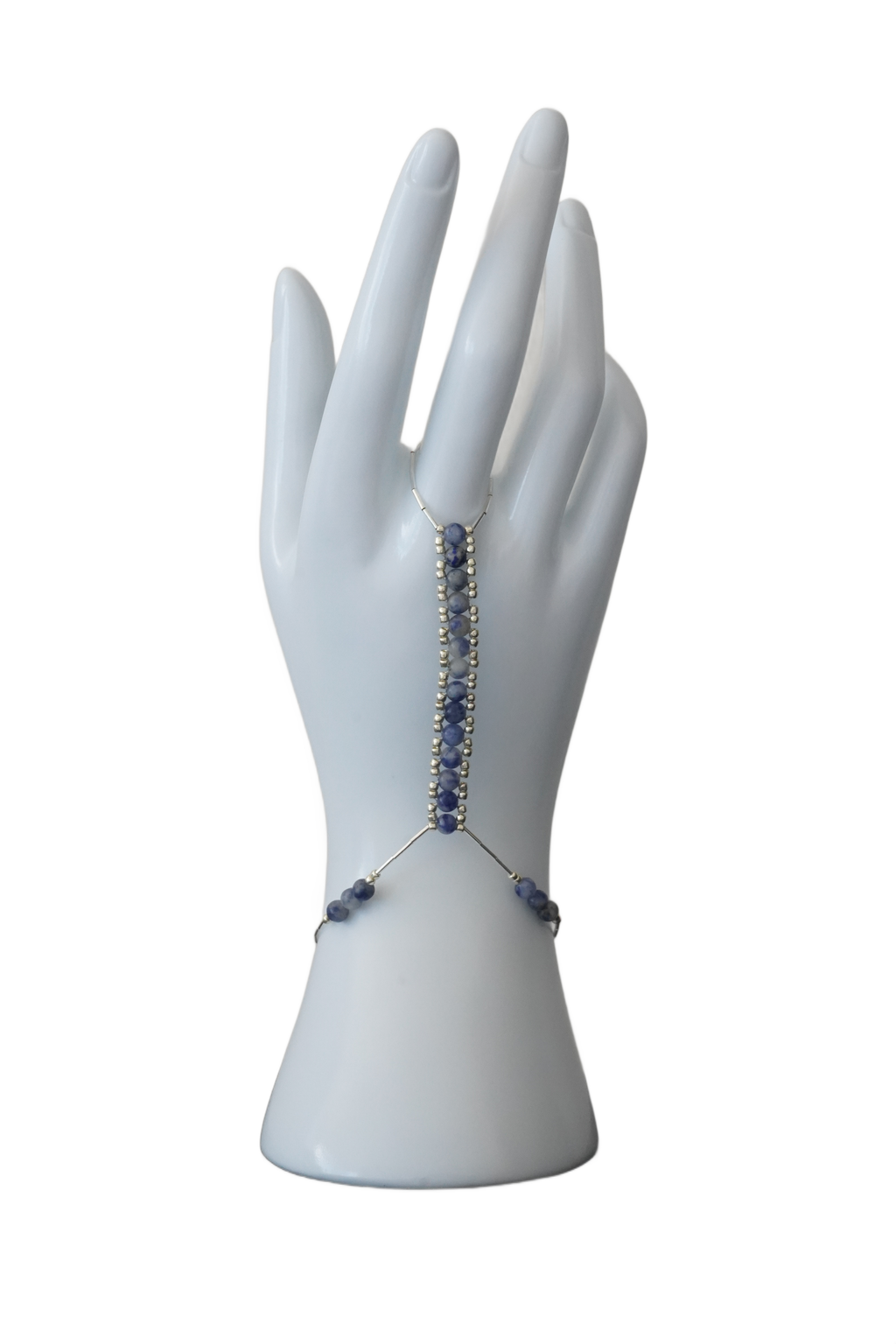 Blue Spot Jasper Hand Chain