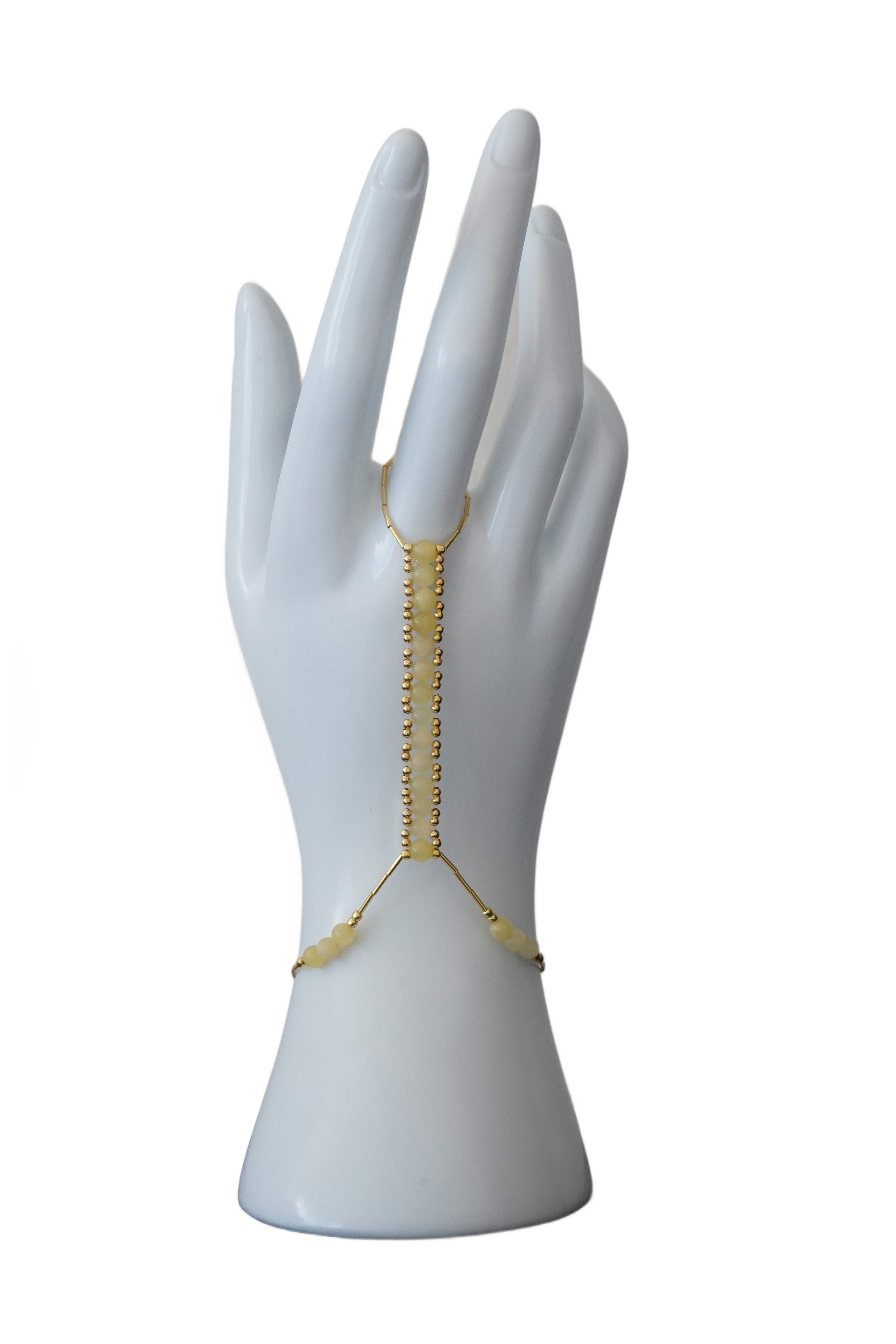 Yellow Jade Hand Chain