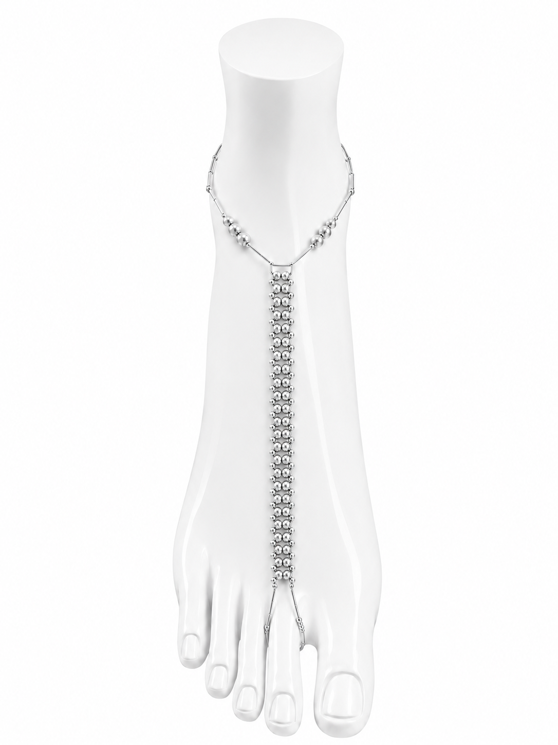 All Silver Ankle Chain