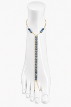 Blue Spot Jasper Ankle Chain