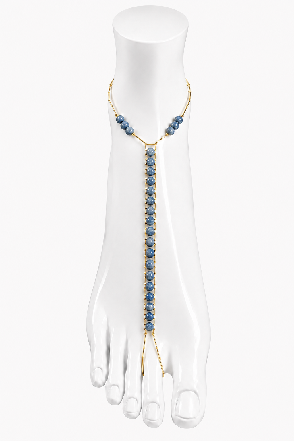 Blue Spot Jasper Ankle Chain