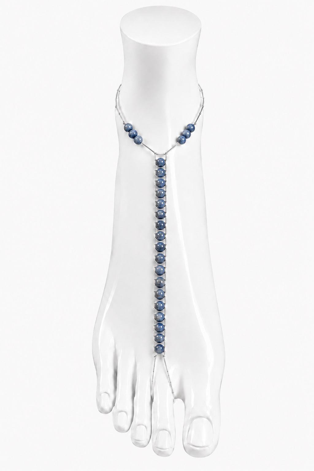 Blue Spot Jasper Ankle Chain