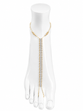 Gold with Silver Ankle Chain