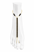 Obsidian Ankle Chain