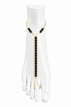 Obsidian Ankle Chain