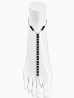 Obsidian Ankle Chain