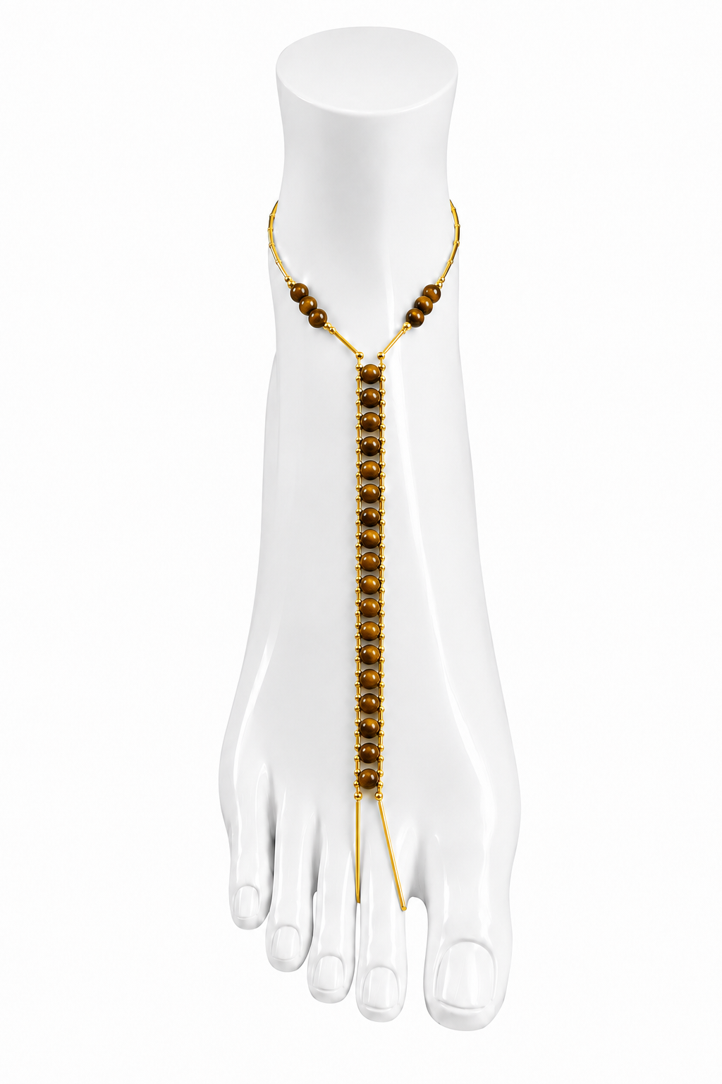 Tigers Eye Ankle Chain